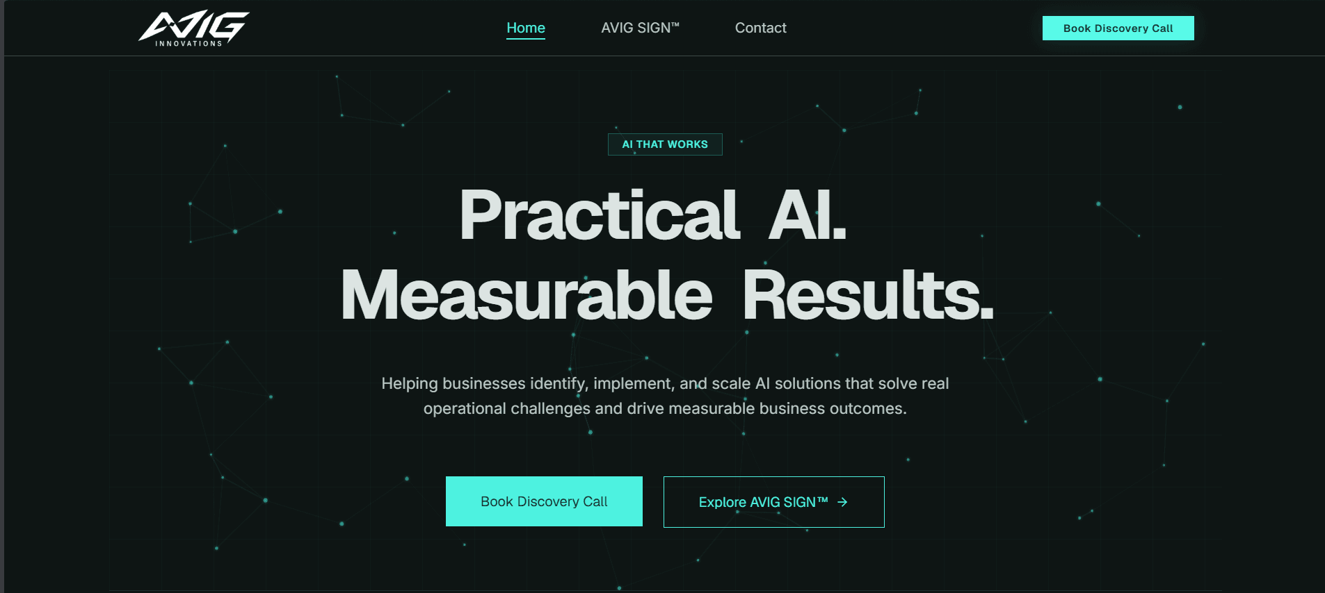 The AVIG Innovations homepage